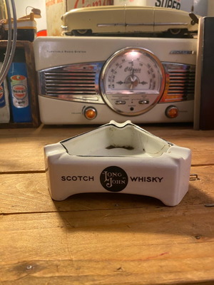 Ceramic ashtray Long John Scotch Whisky used