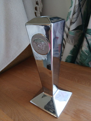 Rosenthal porcelain candle holder from Versace Platinum Medusa collection