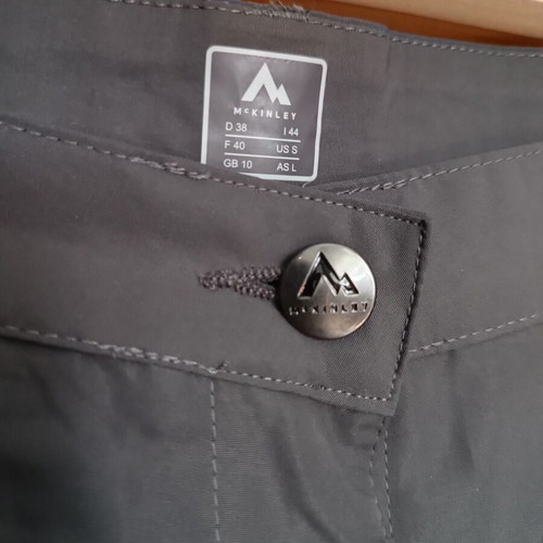 McKinley summer pants new, size L, black and gray
