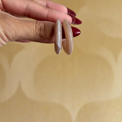 Bone hoop earrings new