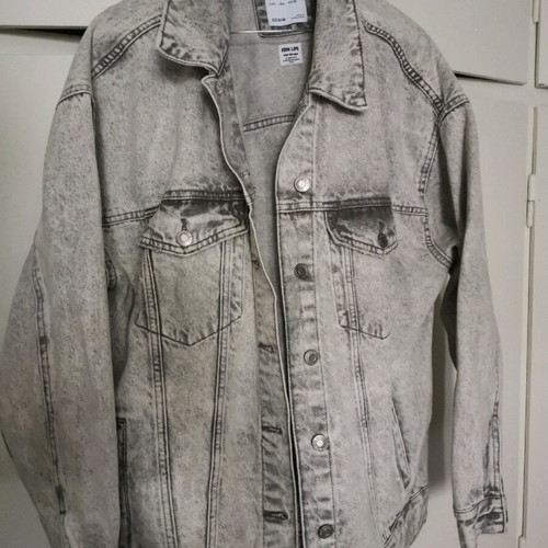 Jean jacket unisex new, gray Bershka