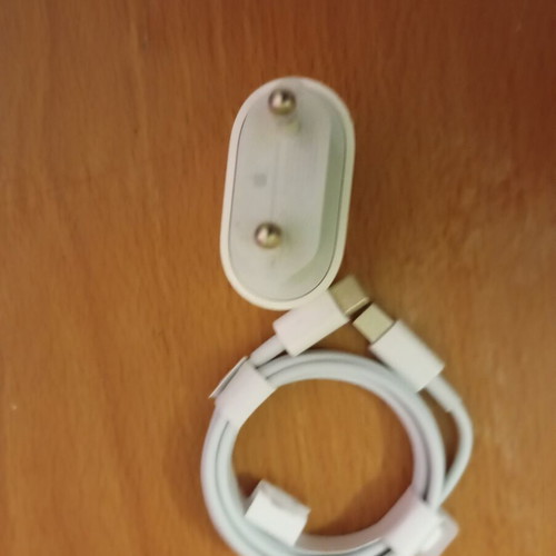 Apple charger with USB-C adapter and original cable