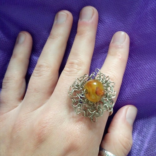 Handmade ring new, silver