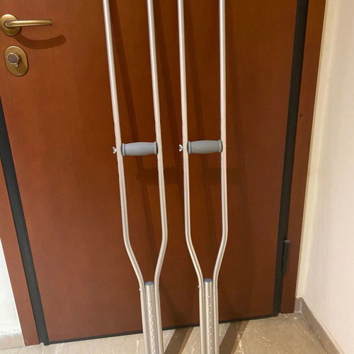 Adjustable Aluminum Crutches Large new Medical Brace