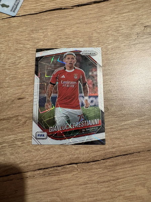 Panini Prizm FIFA Gianluca Prestianni White Lazer Prizm #/25 Benfica new