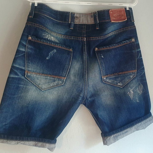 Pull & Bear denim bermuda shorts like new, size 40, blue