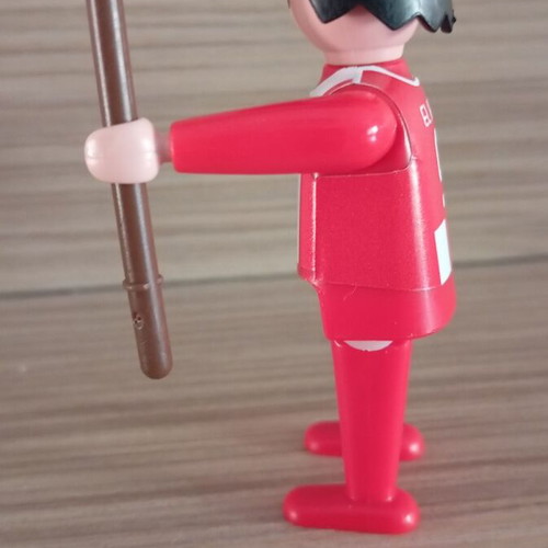 Playmobil Olympiacos Fan Figure with Team Flag, Like New