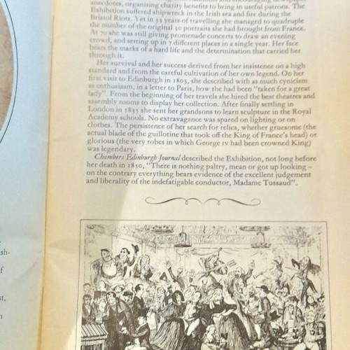 Vintage Illustrated Guide to Madame Tussaud's London Museum like new