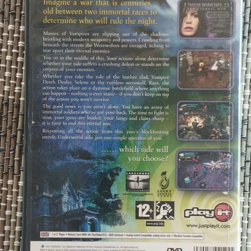 Underworld The Eternal War PS2 game