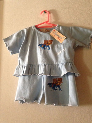 Corfu No8 Finezza Design t-shirt and shorts set new, multicolor, turquoise