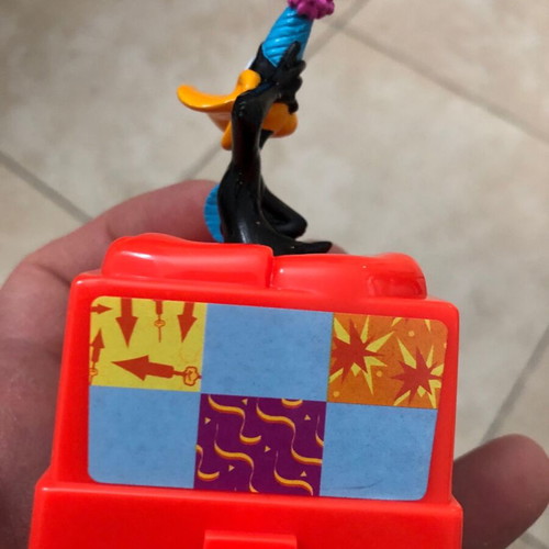 Looney Tunes Duffy Duck figure used, 10cm, Happy Meal 2000 Celebration Countdown