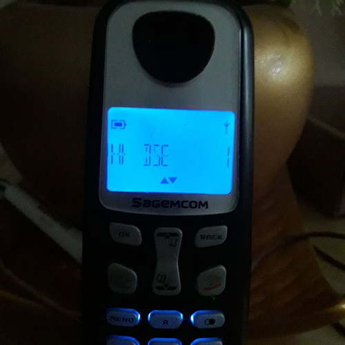 Sagem D210A cordless home phone used, black