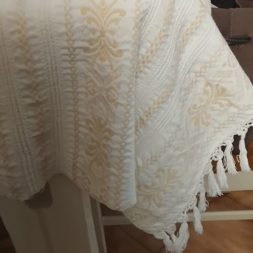 Woven table linen new, 1.70x2.00 m, sofa cover or tablecloth
