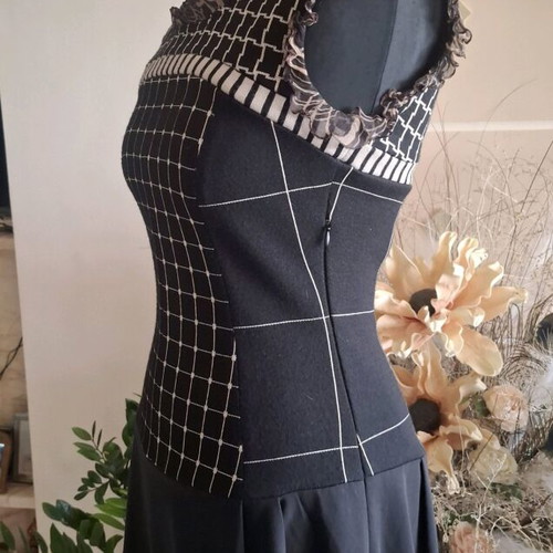 Pianura Studio dress like new, black and beige