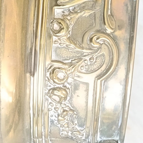 Cash-Pot copper Art Nouveau cache-pot used, circa 1900