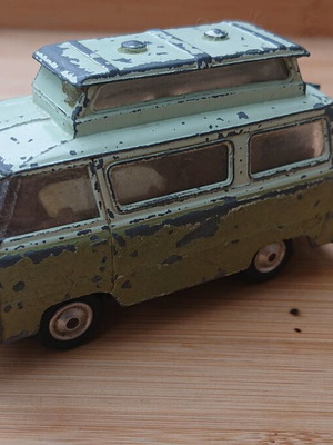 Corgi Toys No. 420 Ford Thames Airborne Caravan μεταλλικό μοντέλο μεταχειρισμένο, λείπει η πίσω πόρτα