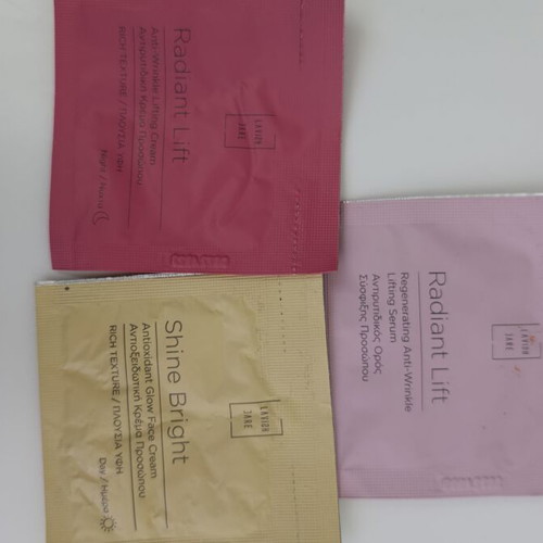 Travel size skincare products