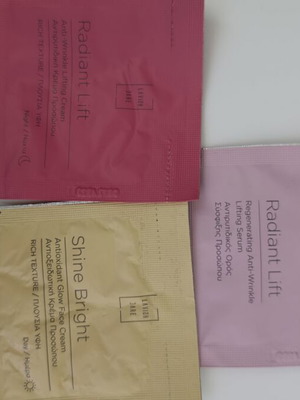 Travel size skincare products