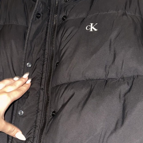 Calvin Klein jacket like new, size M, black with hood