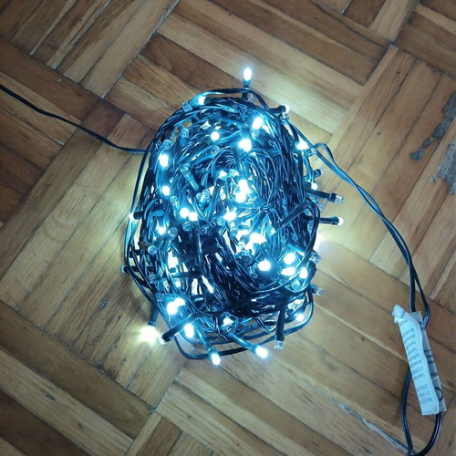 Christmas lights new, white color, 9 meters