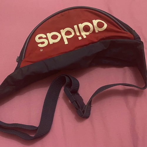 Adidas vintage waist bag like new, blue and red