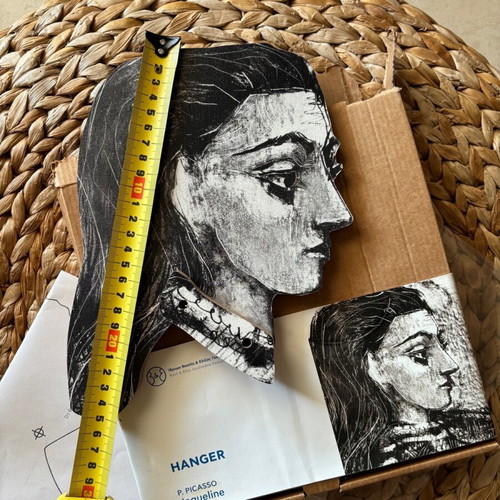 Hanger with Pablo Picasso artwork Buste au corsage à carreaux new