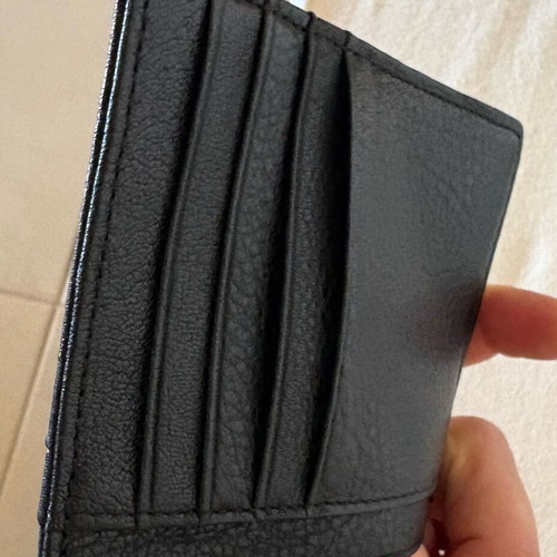 Leather men's wallet new, black