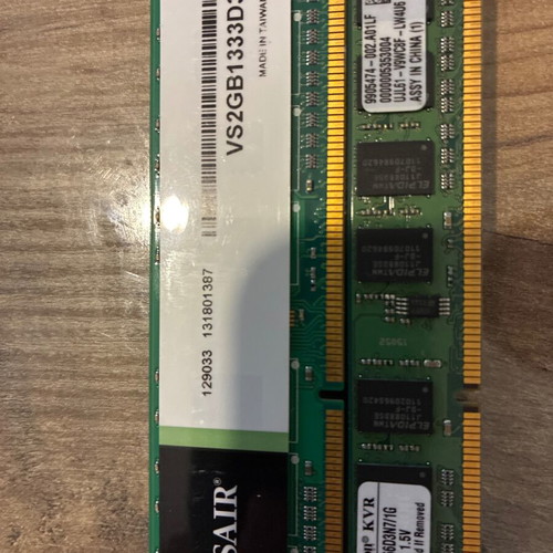 Ddr3 Dimms memory modules 3Gb 2+1Gb used