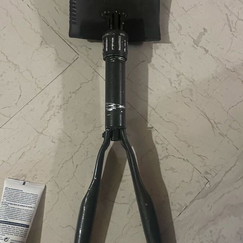 Texas Gold shovel used, survival multitool