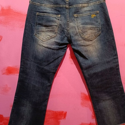 Eva crop low-rise jeans size M like new, blue