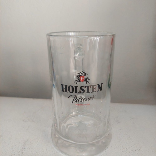 Holsten beer mug glass