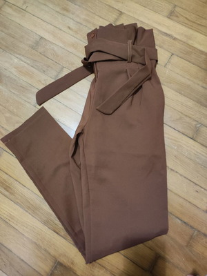 Brown high-waisted pants Small new