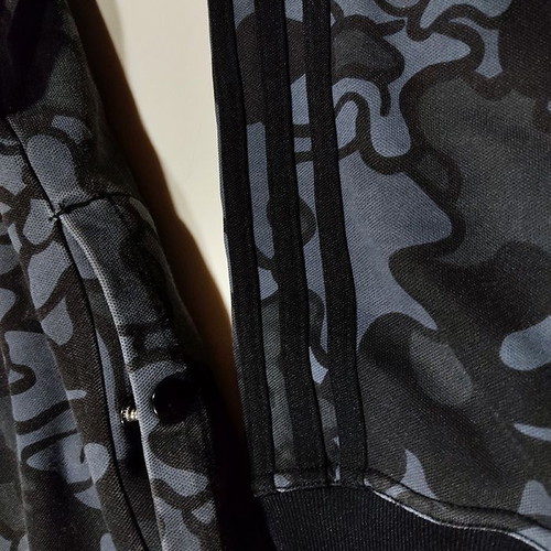 Vintage Adidas Jacket + Double Face Hoodie Set (L)