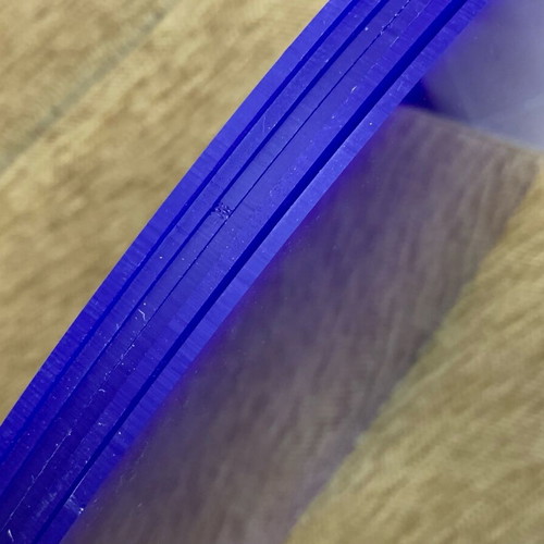 6 Blue Plexiglass Circles Like New, Diameter 50 cm