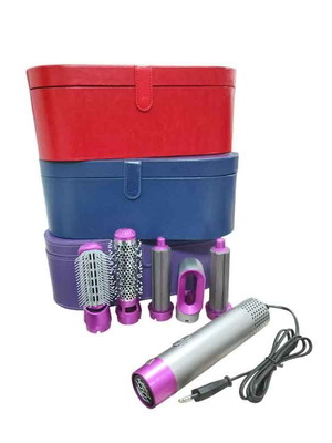 Hair Styling Device Set new with attachments and case