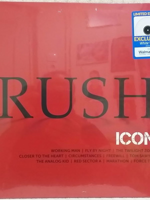 Rush Icon LP vinyl new, limited edition, reissue, white