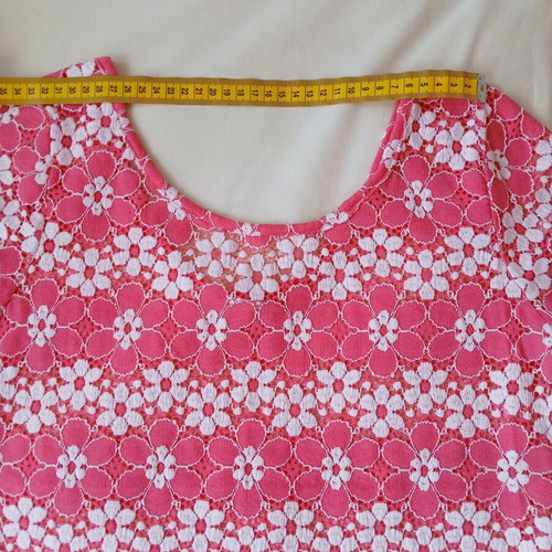 See through women's blouse one size like new, colorful with flowers