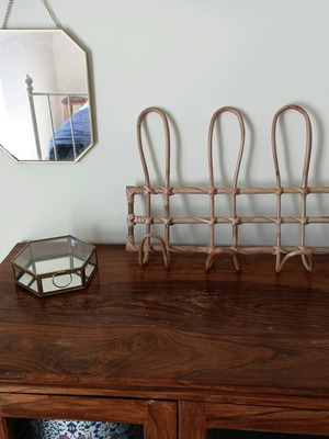 Bamboo wooden hanger used