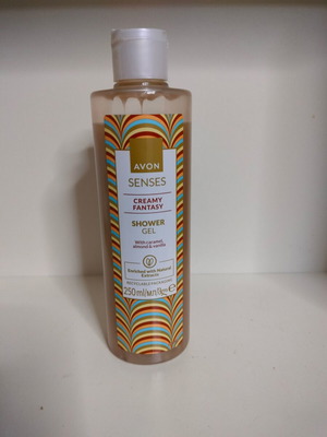Creamy fantasy shower gel 250ml new with caramel, almond and vanilla scent