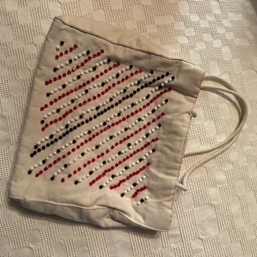 White simple handheld bag used