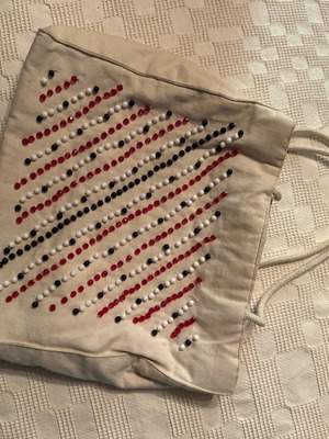 White simple handheld bag used
