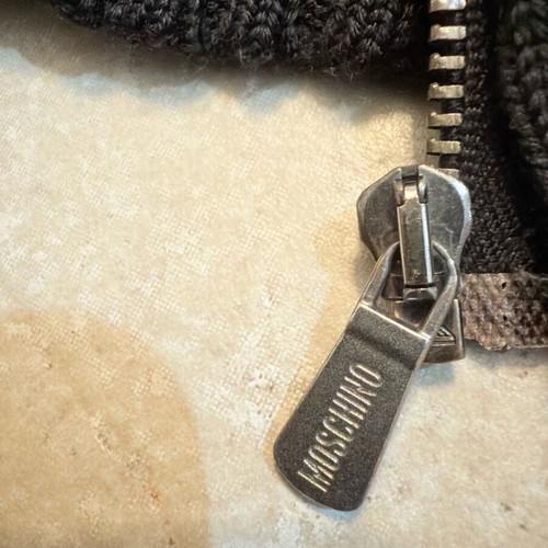 Moschino cardigan like new, black, size XL fitting large