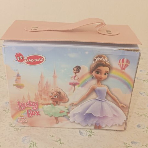 Paper children's jewelry box like new, pink