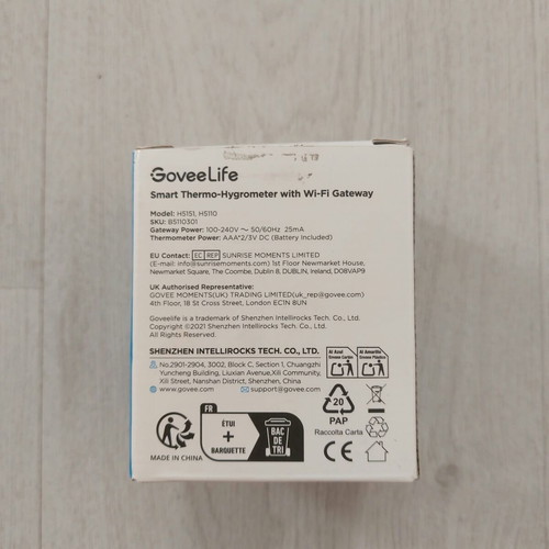 GoveeLife Smart Thermo-Hygrometer System με WiFi Gateway και 3 αισθητήρες νέο