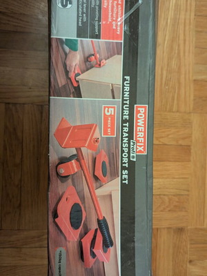 Furniture transport system like new set with 4 wheels and metal lever