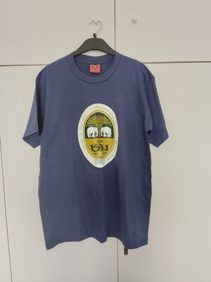 Thailand Chang Beer cotton t-shirt blue new, medium large
