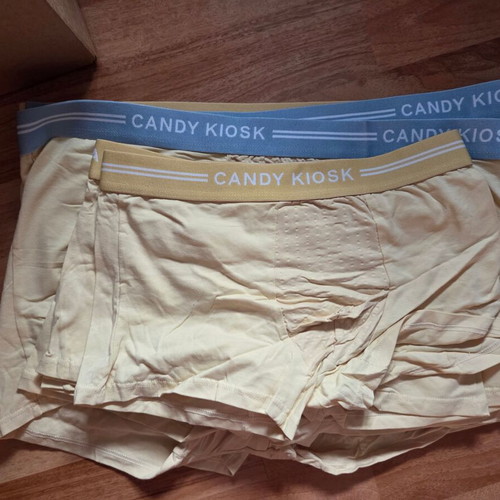 Men's boxer shorts new, pack of 8, sizes S and L, yellow