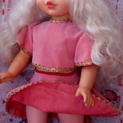 Vintage El Greco Doll 45cm like new, pink princess