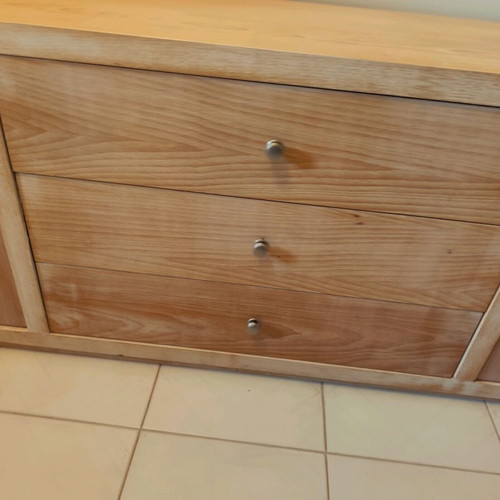 Wall unit with solid wood 4cm thick, like new
