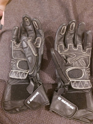 Bering leather motorcycle gloves used, authentic, size large